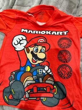 Nintendo Mario Kart Red Graphic T-Shirt Kids Size 10/12